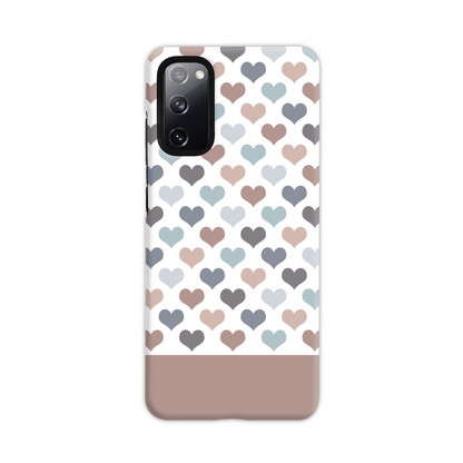 Mocca Hearts Tough Phone Case