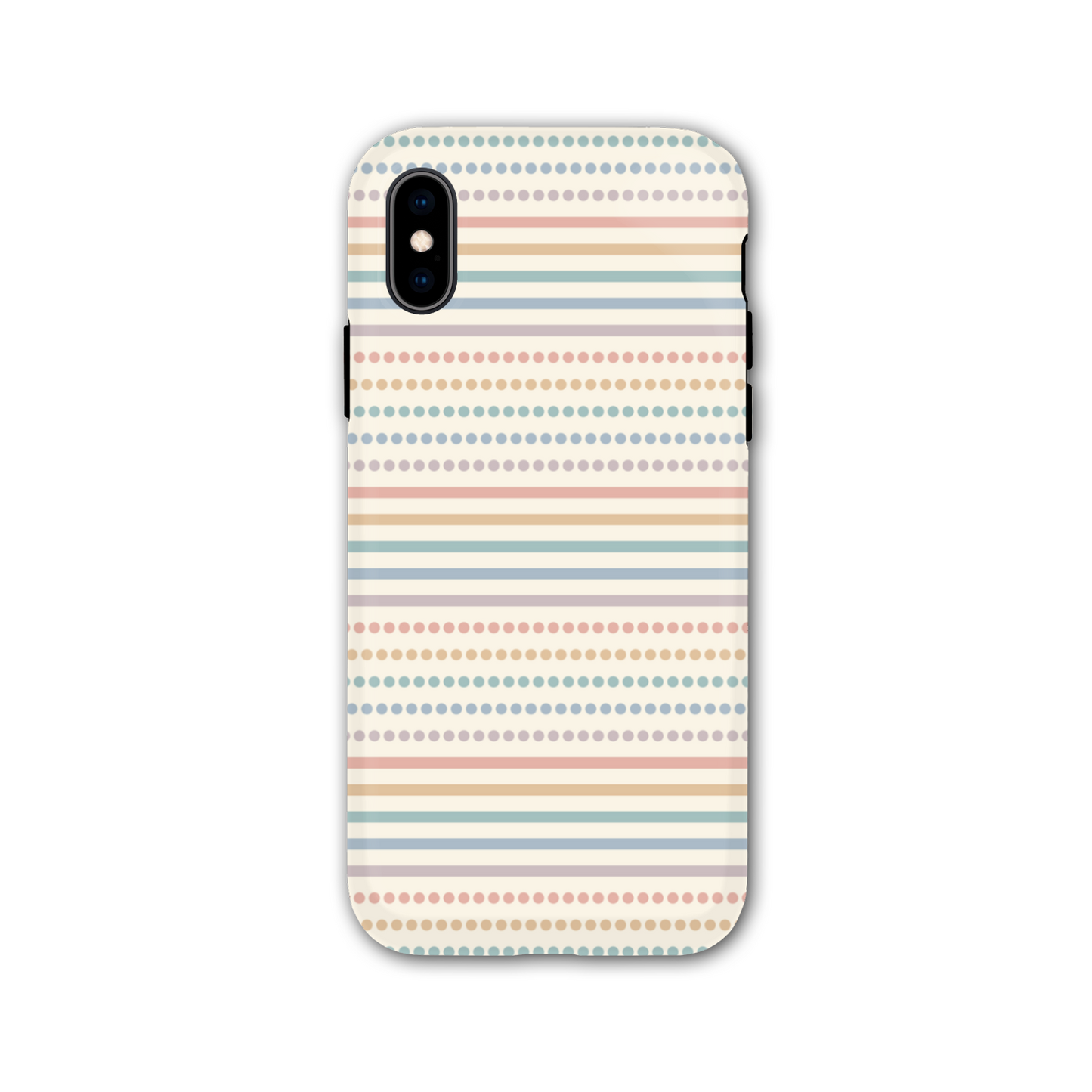 Dots and Stripes Tough Phone Case