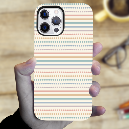 Dots and Stripes Tough Phone Case