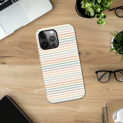 Dots and Stripes Tough Phone Case