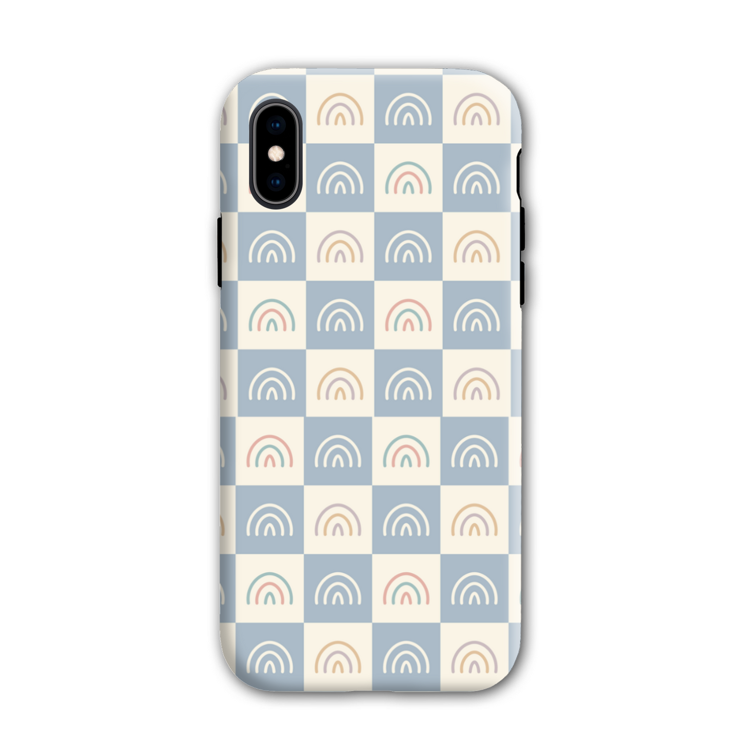 Rainbow Check Tough Phone Case