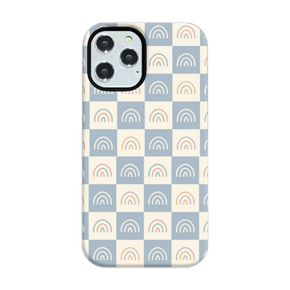 Rainbow Check Tough Phone Case