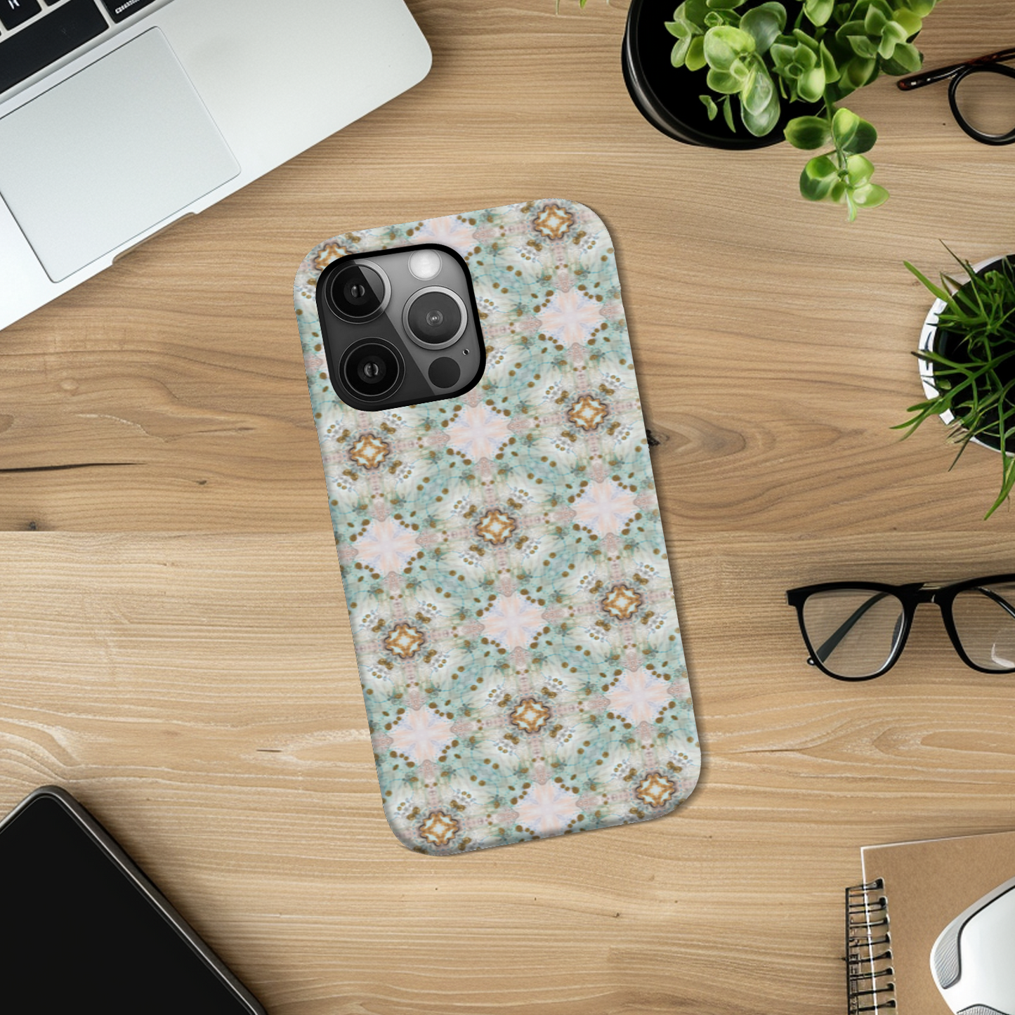 Green Mosaic Tough Phone Case