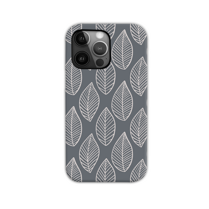 Grey Leaf Tough Phone Case