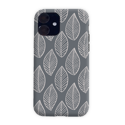 Grey Leaf Tough Phone Case