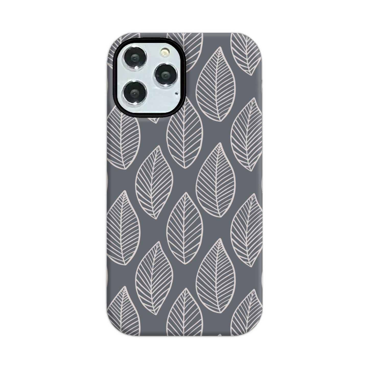 Grey Leaf Tough Phone Case