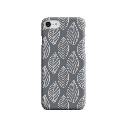 Grey Leaf Tough Phone Case