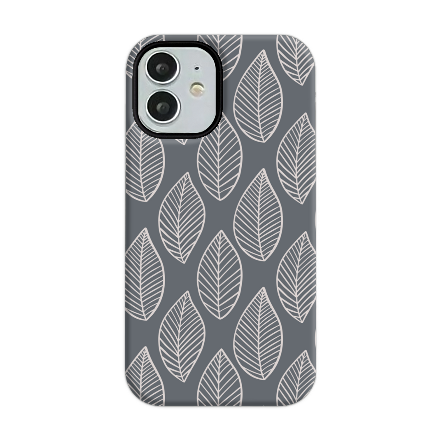 Grey Leaf Tough Phone Case