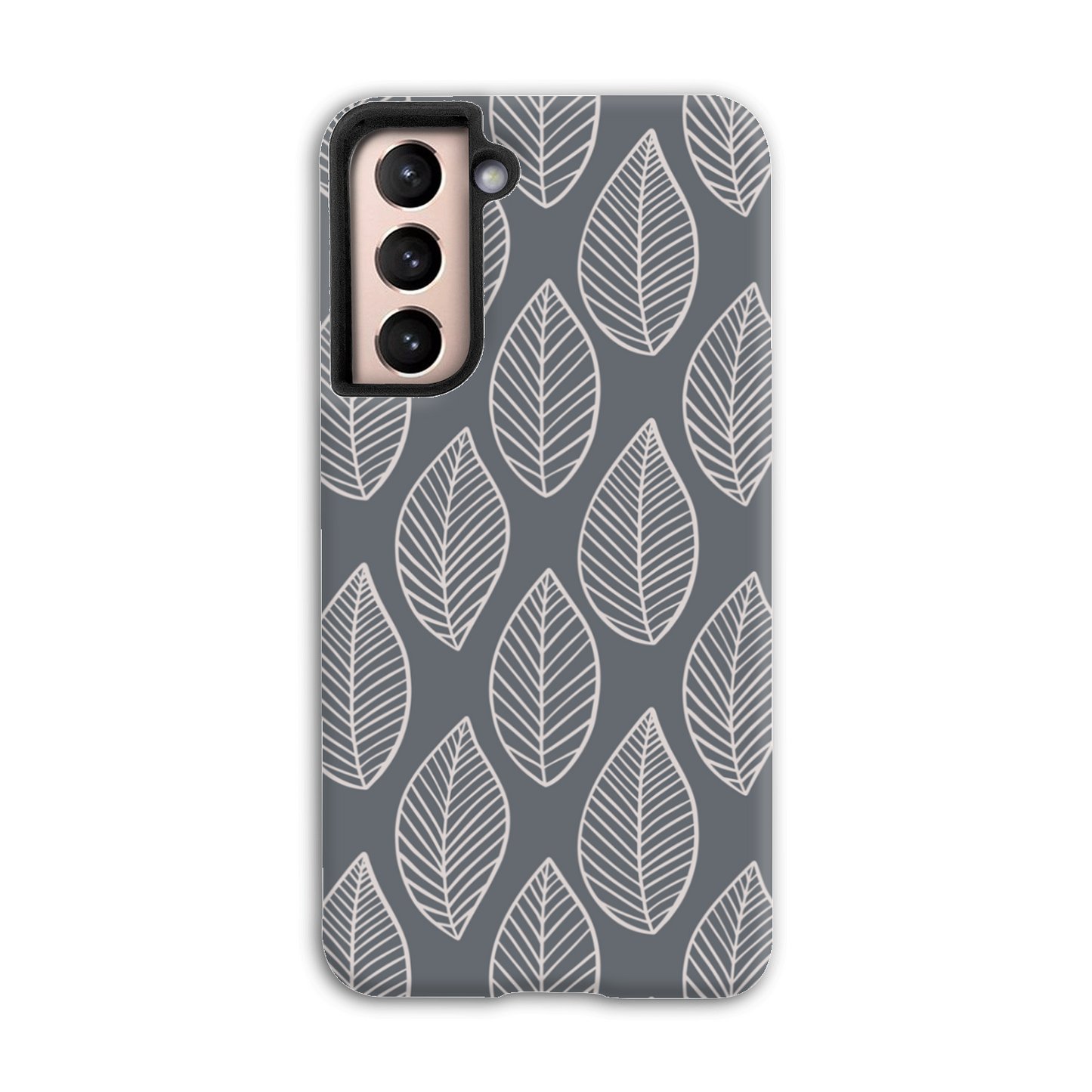 Grey Leaf Tough Phone Case