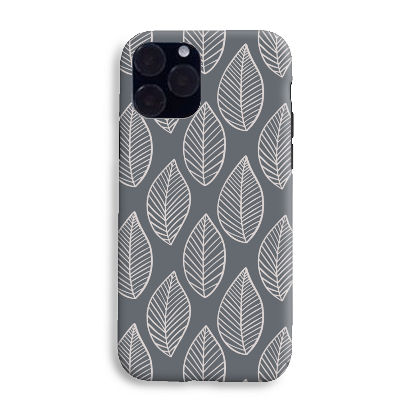 Grey Leaf Tough Phone Case