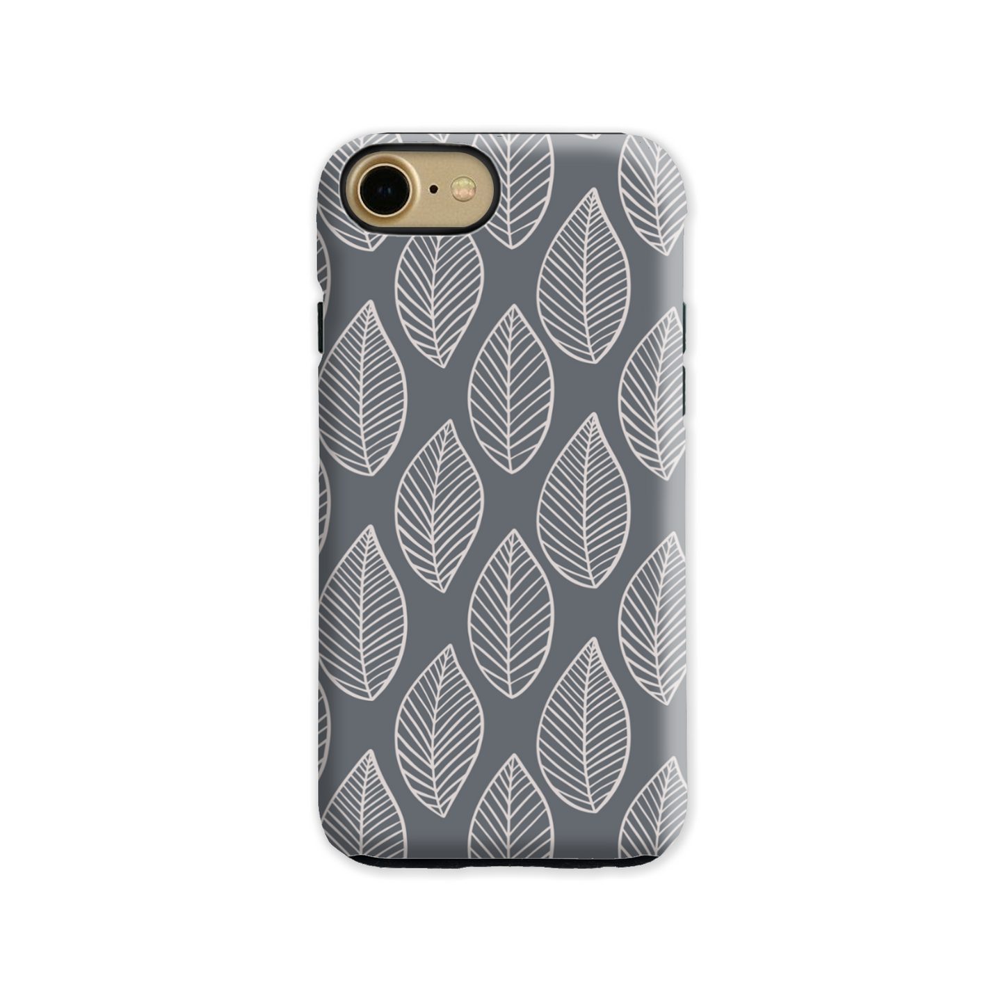 Grey Leaf Tough Phone Case