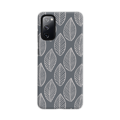 Grey Leaf Tough Phone Case