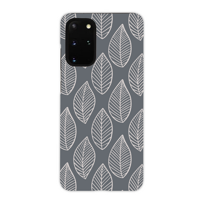 Grey Leaf Tough Phone Case