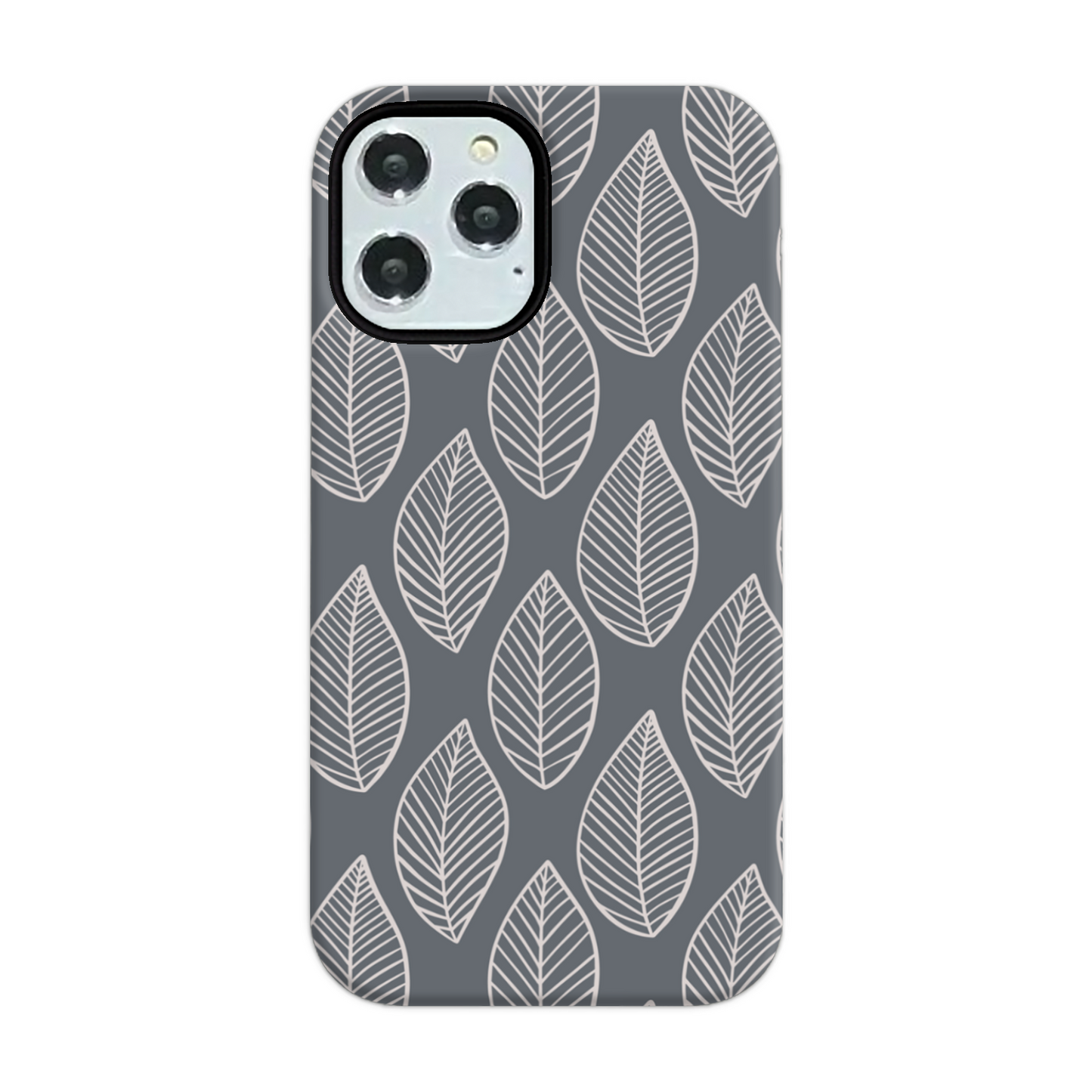 Grey Leaf Tough Phone Case