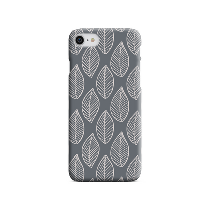 Grey Leaf Tough Phone Case