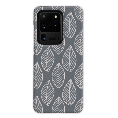 Grey Leaf Tough Phone Case