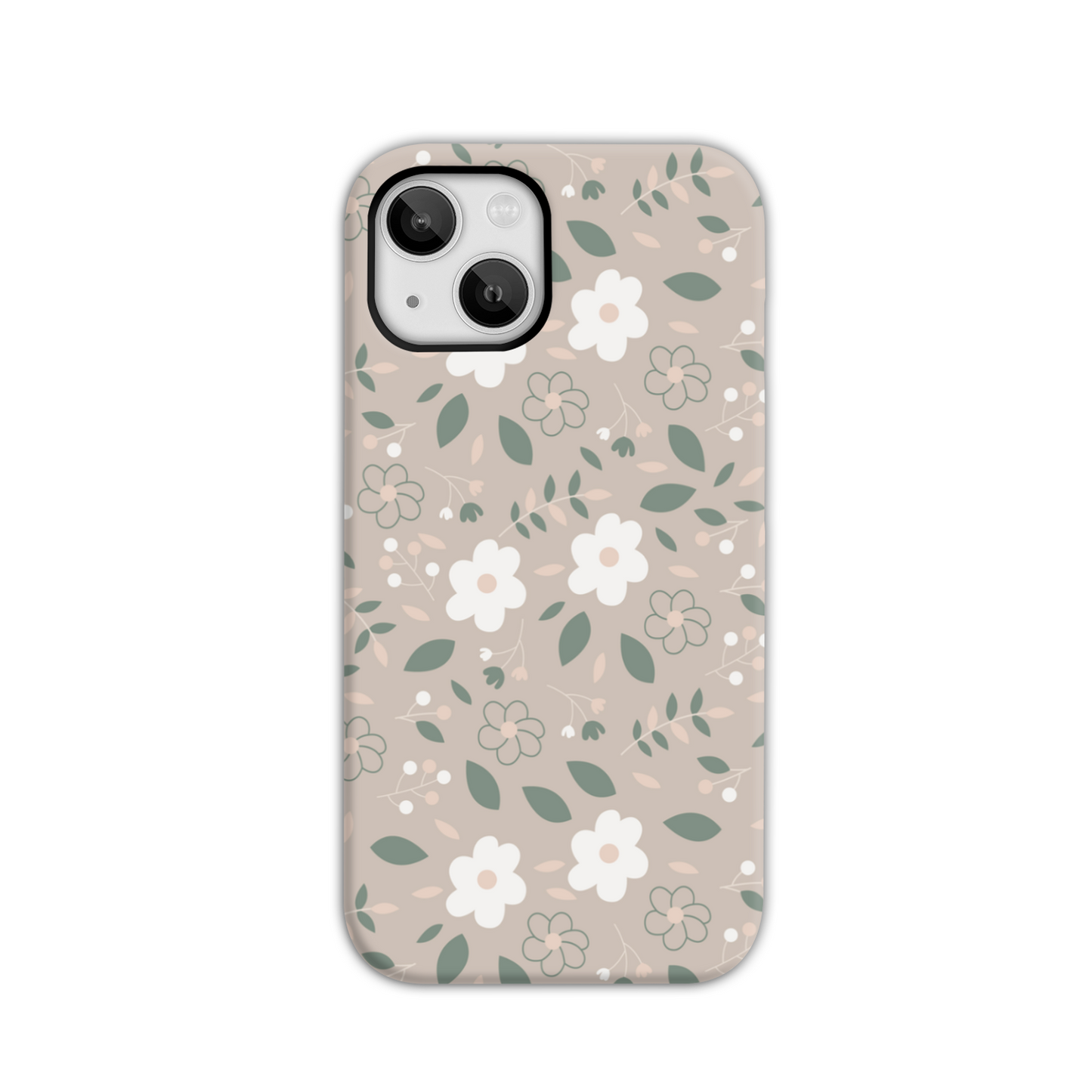 Nude Florals Tough Phone Case