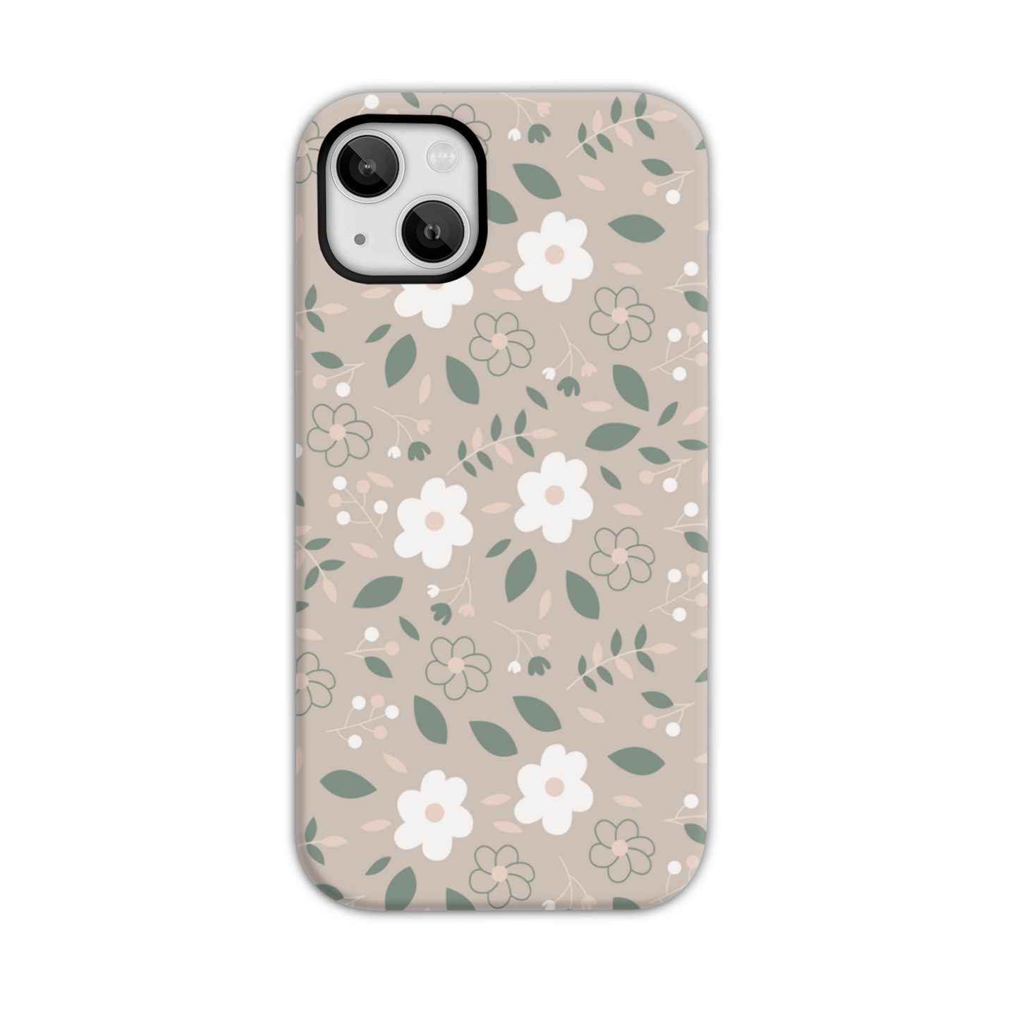 Nude Florals Tough Phone Case