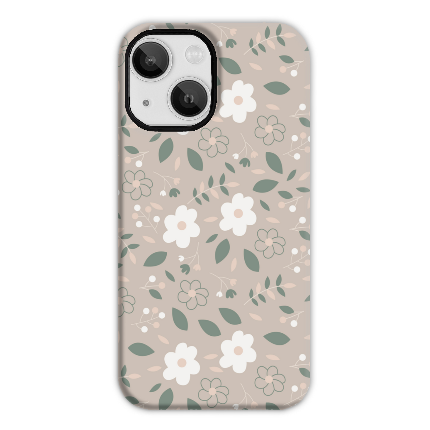 Nude Florals Tough Phone Case