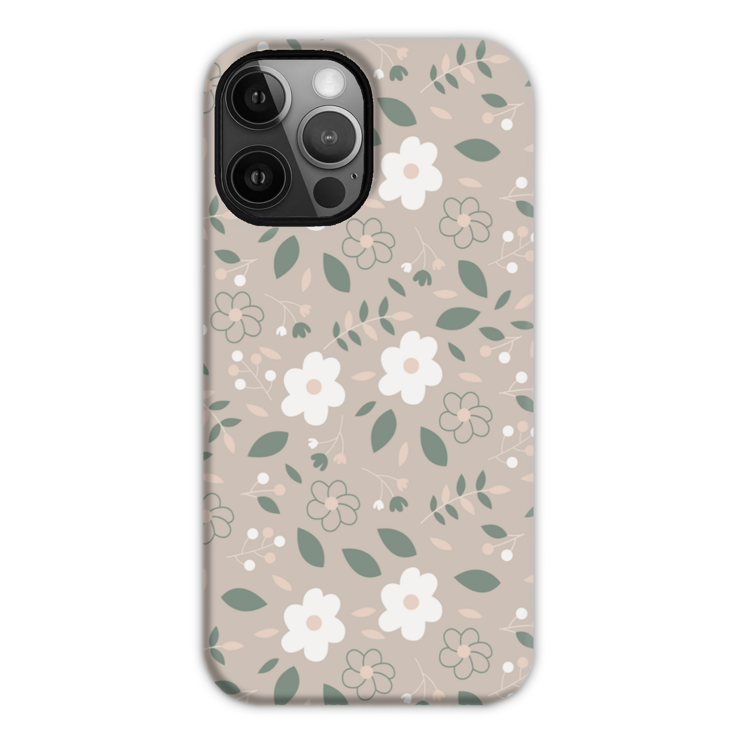 Nude Florals Tough Phone Case