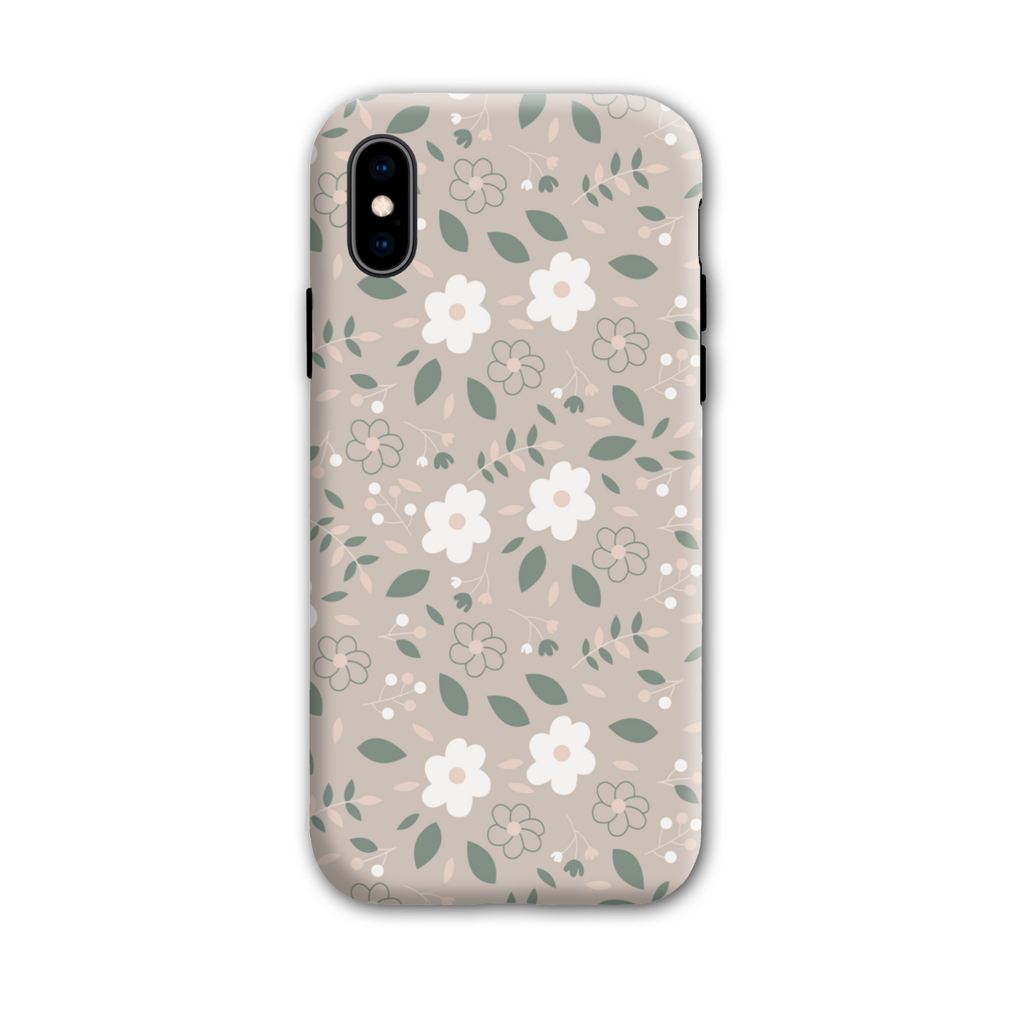 Nude Florals Tough Phone Case