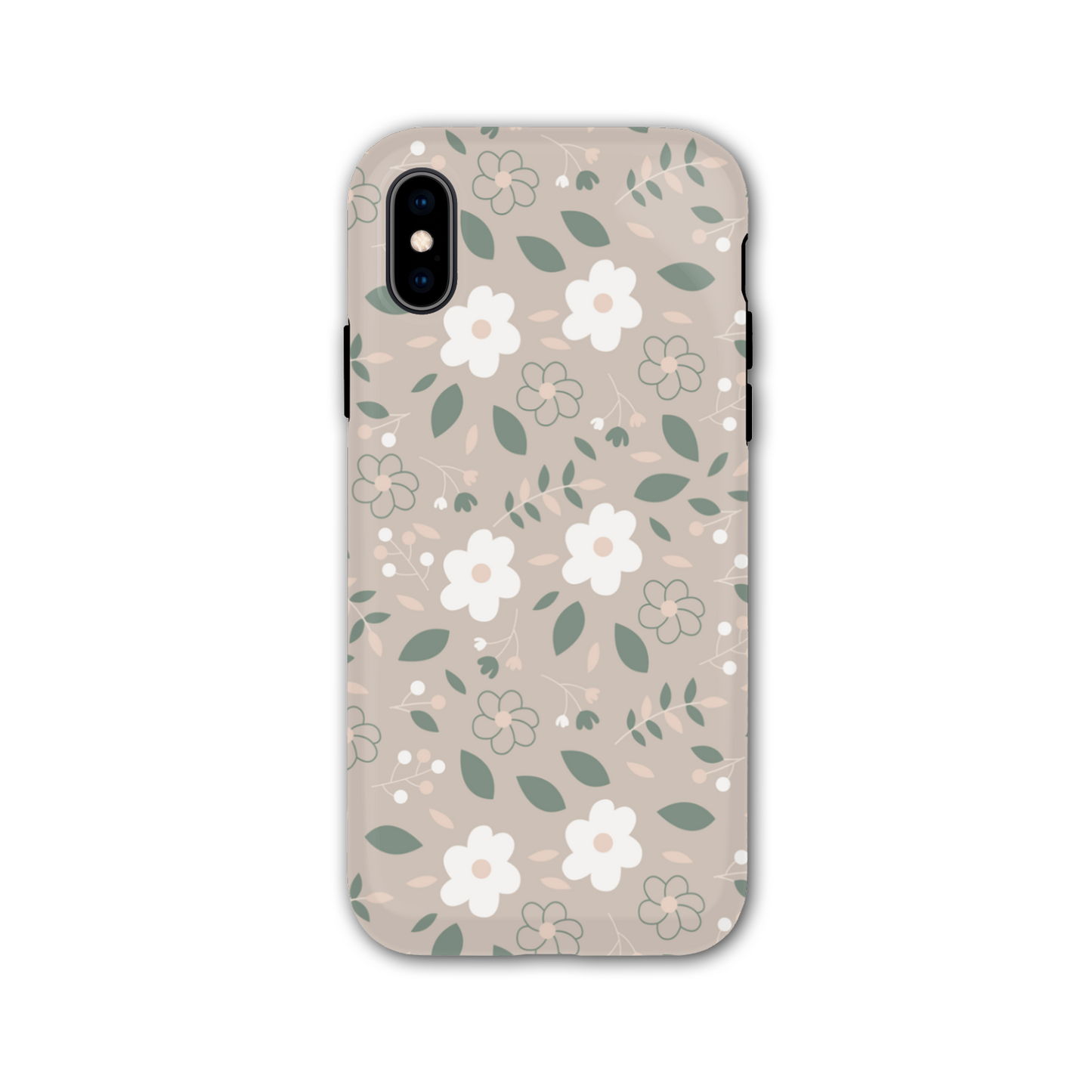 Nude Florals Tough Phone Case