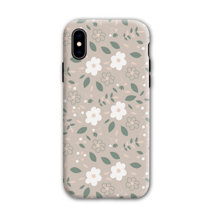 Nude Florals Tough Phone Case