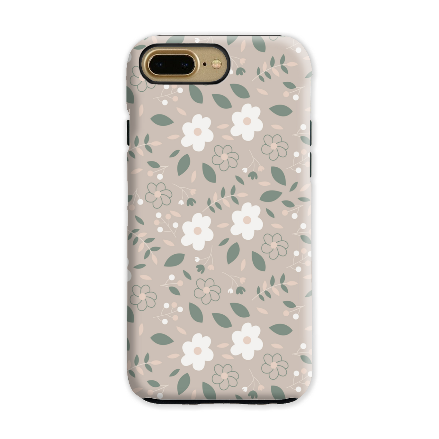 Nude Florals Tough Phone Case