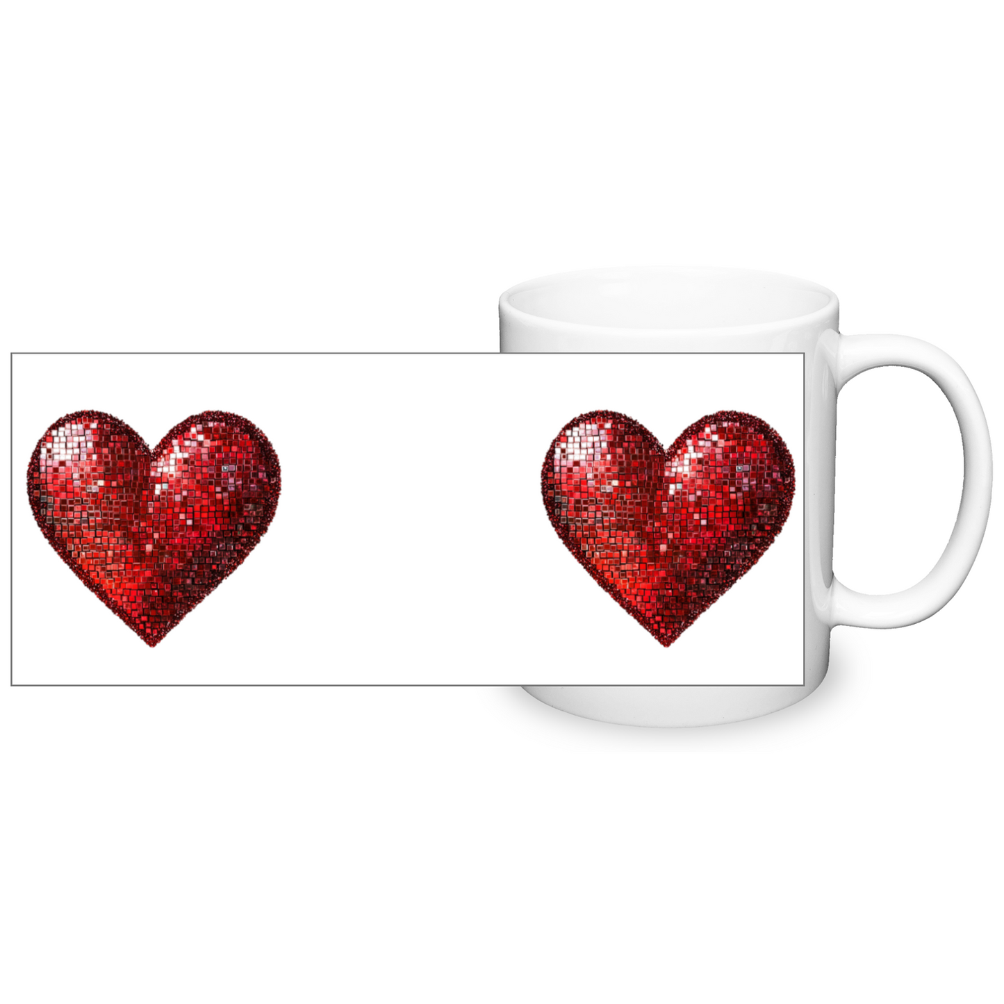 Red Heart 11oz  Mug