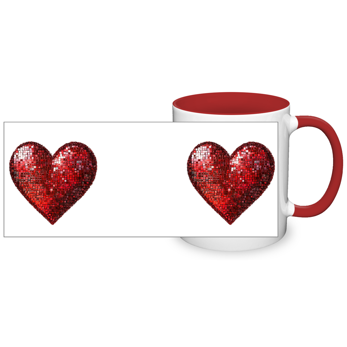 Red Heart 11oz  Mug