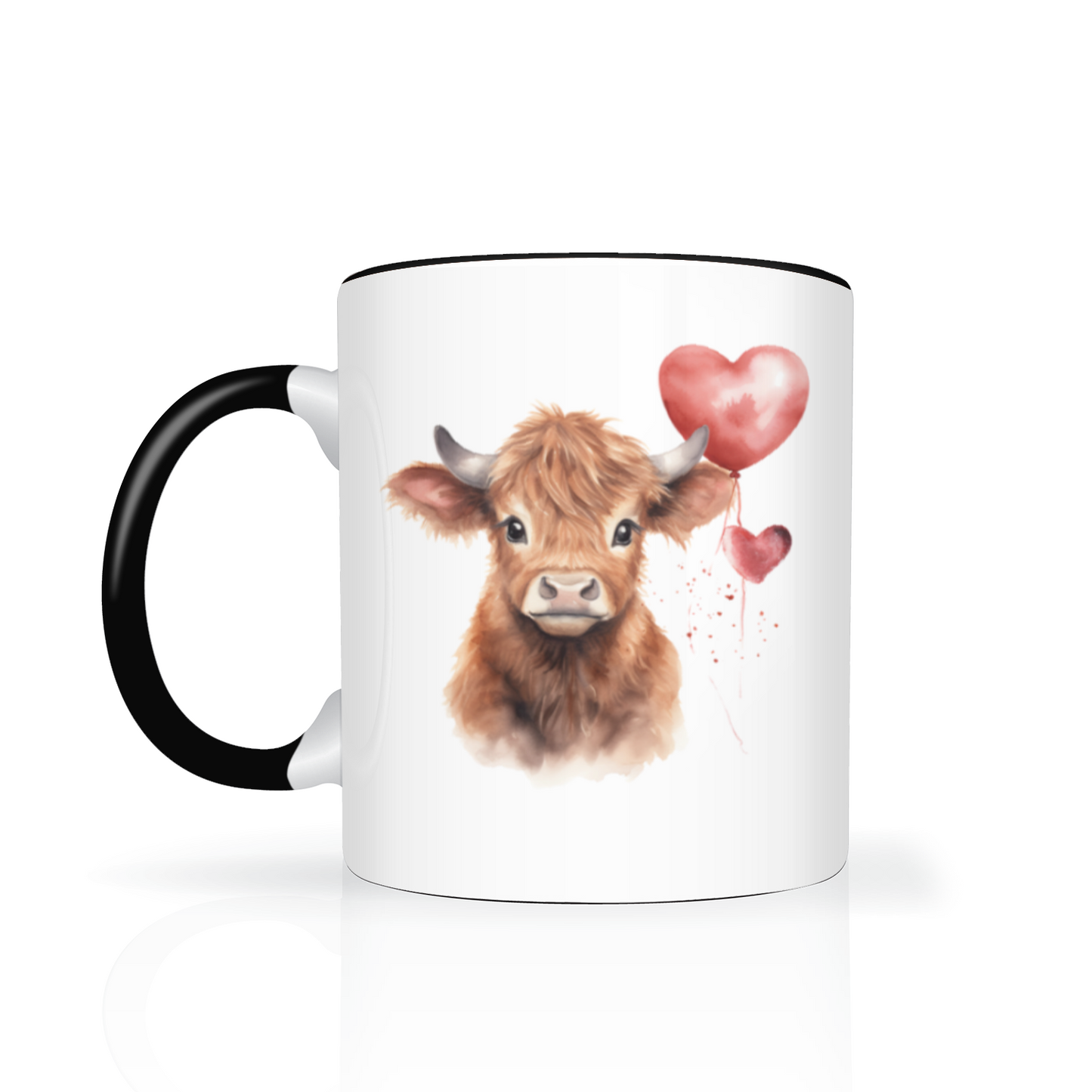 Heart Highland Cow 11oz  Mug