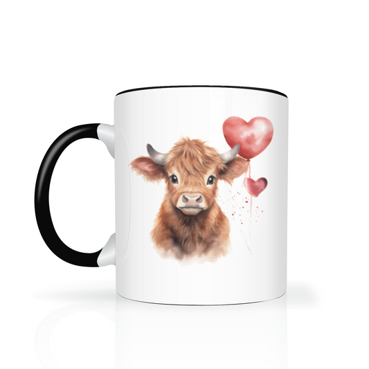 Valentine's Highland Cow 11oz  Mug