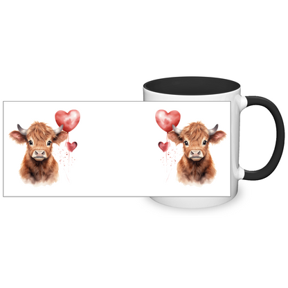 Heart Highland Cow 11oz  Mug
