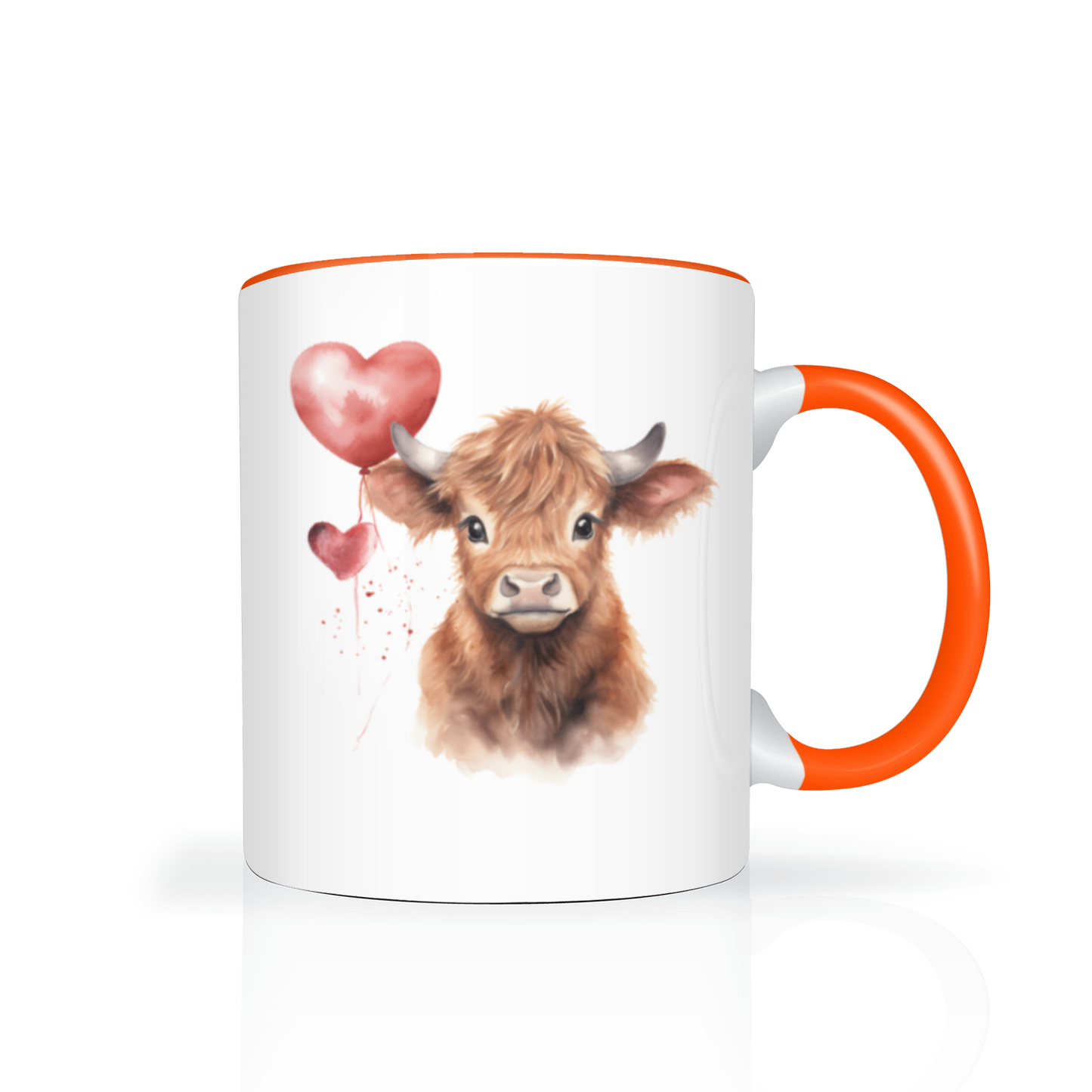 Heart Highland Cow 11oz  Mug