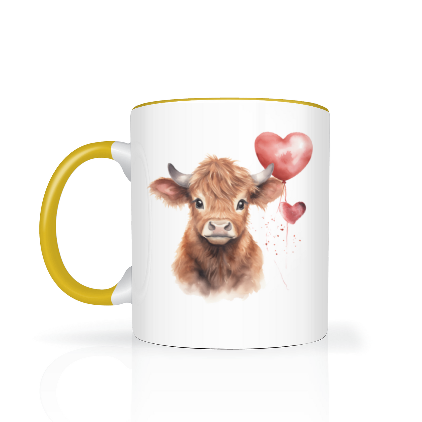 Heart Highland Cow 11oz  Mug