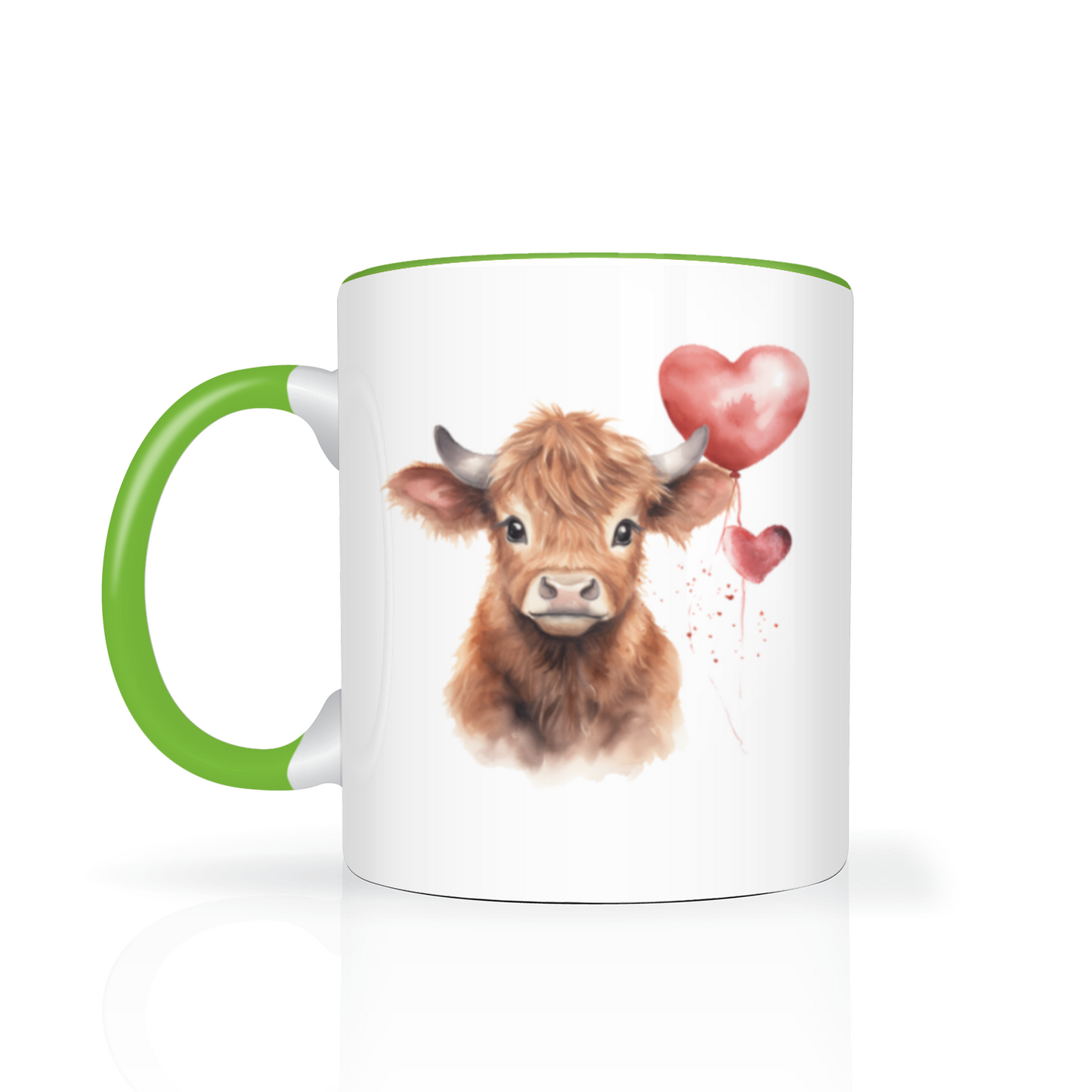 Heart Highland Cow 11oz  Mug