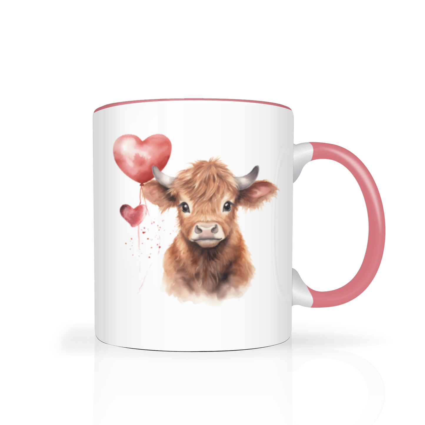 Heart Highland Cow 11oz  Mug