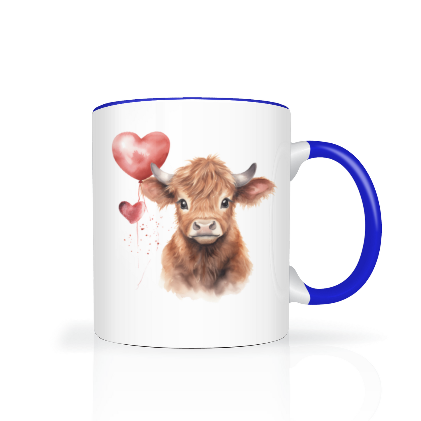 Heart Highland Cow 11oz  Mug
