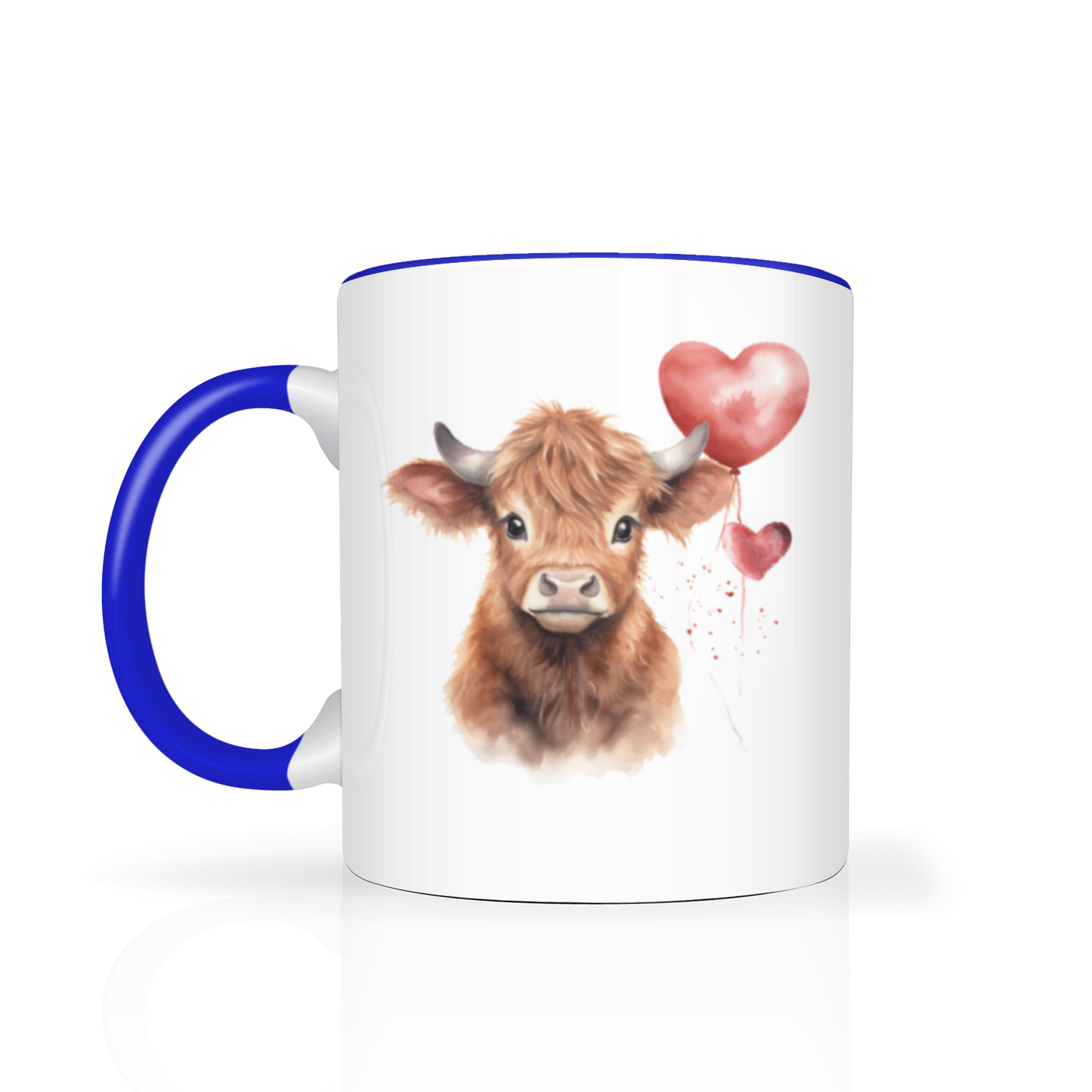 Heart Highland Cow 11oz  Mug