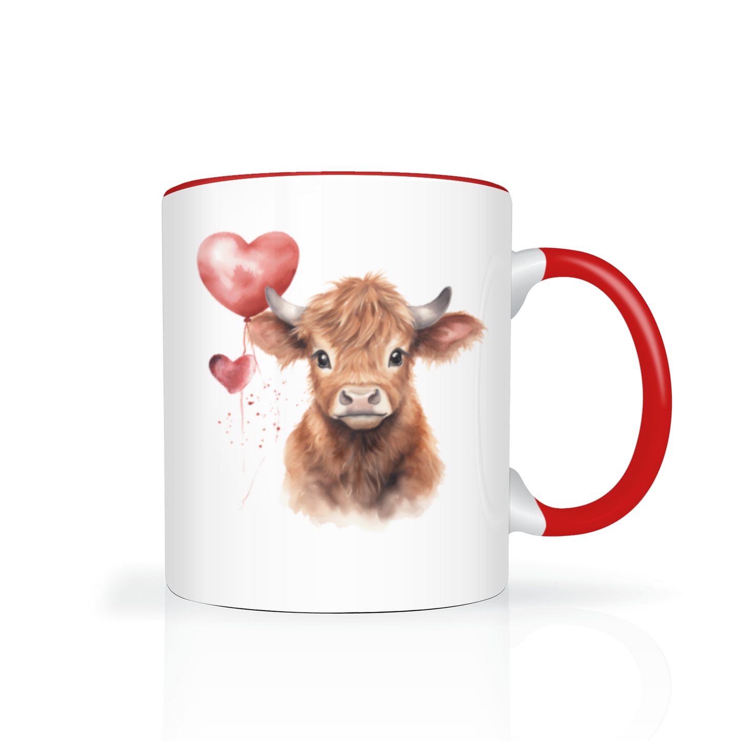 Heart Highland Cow 11oz  Mug