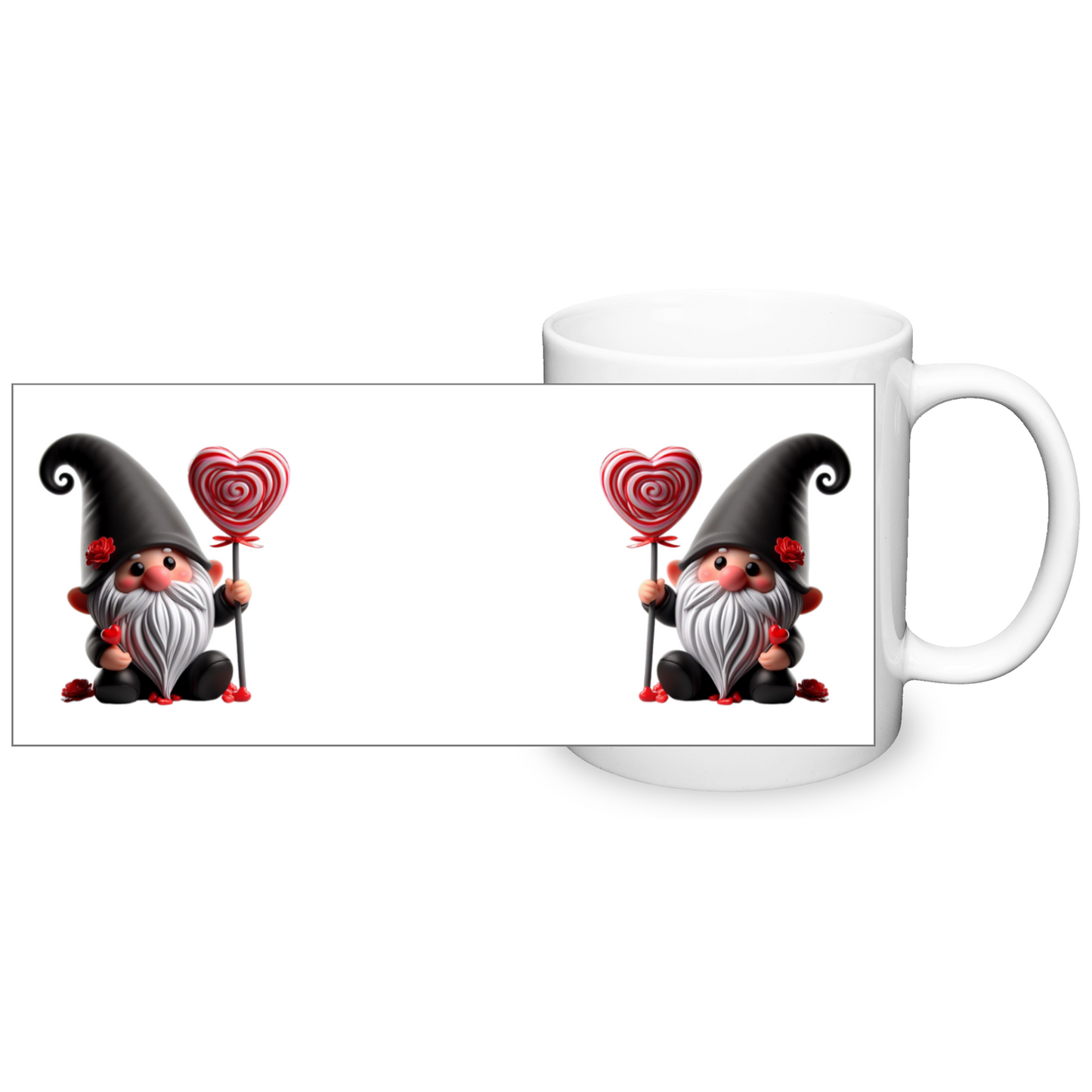 Valentine's Mono Gonk 11oz  Mug