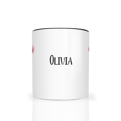 Personalised Valentine's  Mono Gonk  11oz Mug