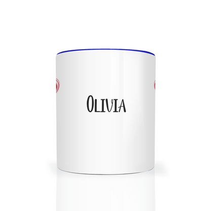 Personalised Valentine's  Mono Gonk  11oz Mug