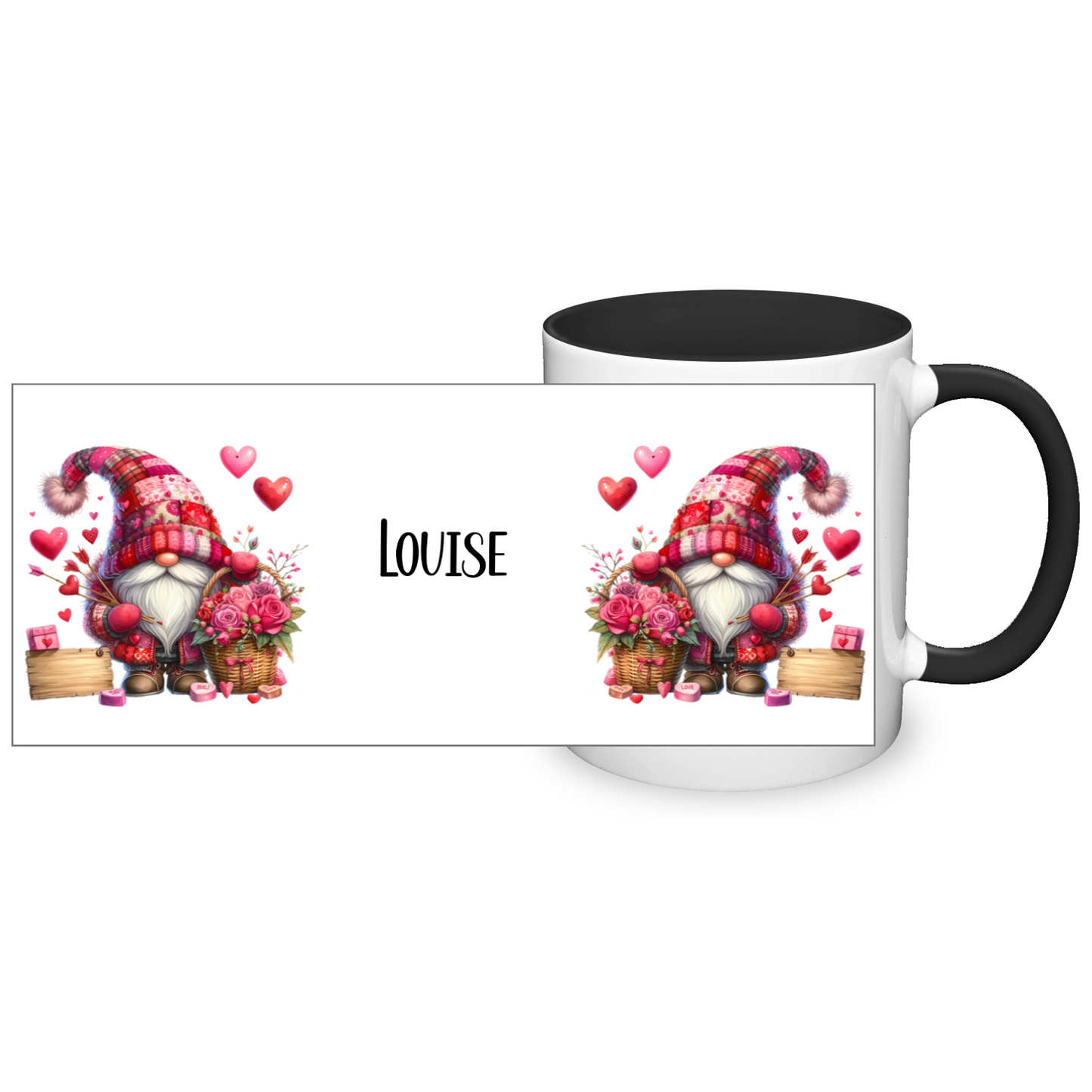 Personalised Valentine's Gonk  11oz Mug