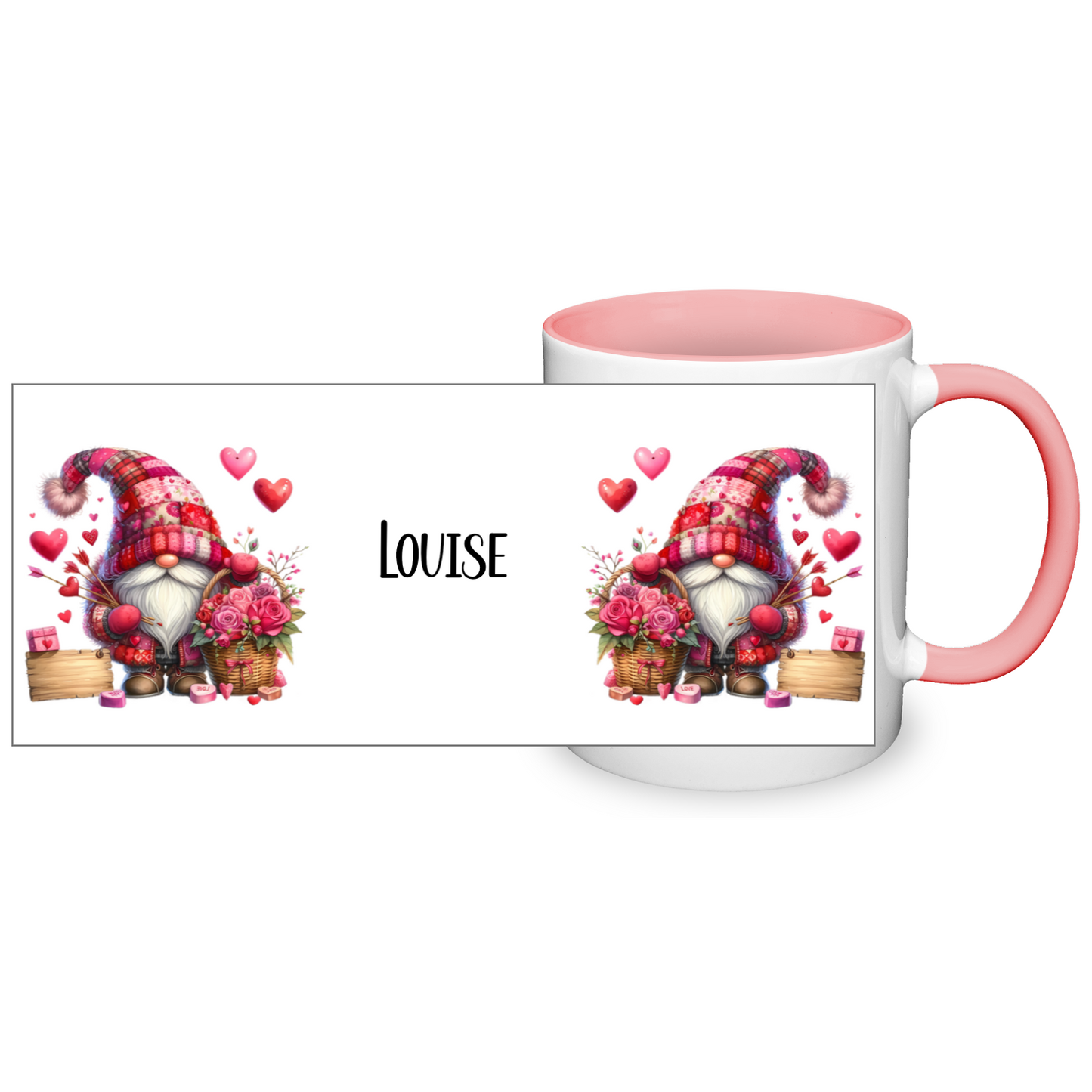 Personalised Valentine's Gonk  11oz Mug