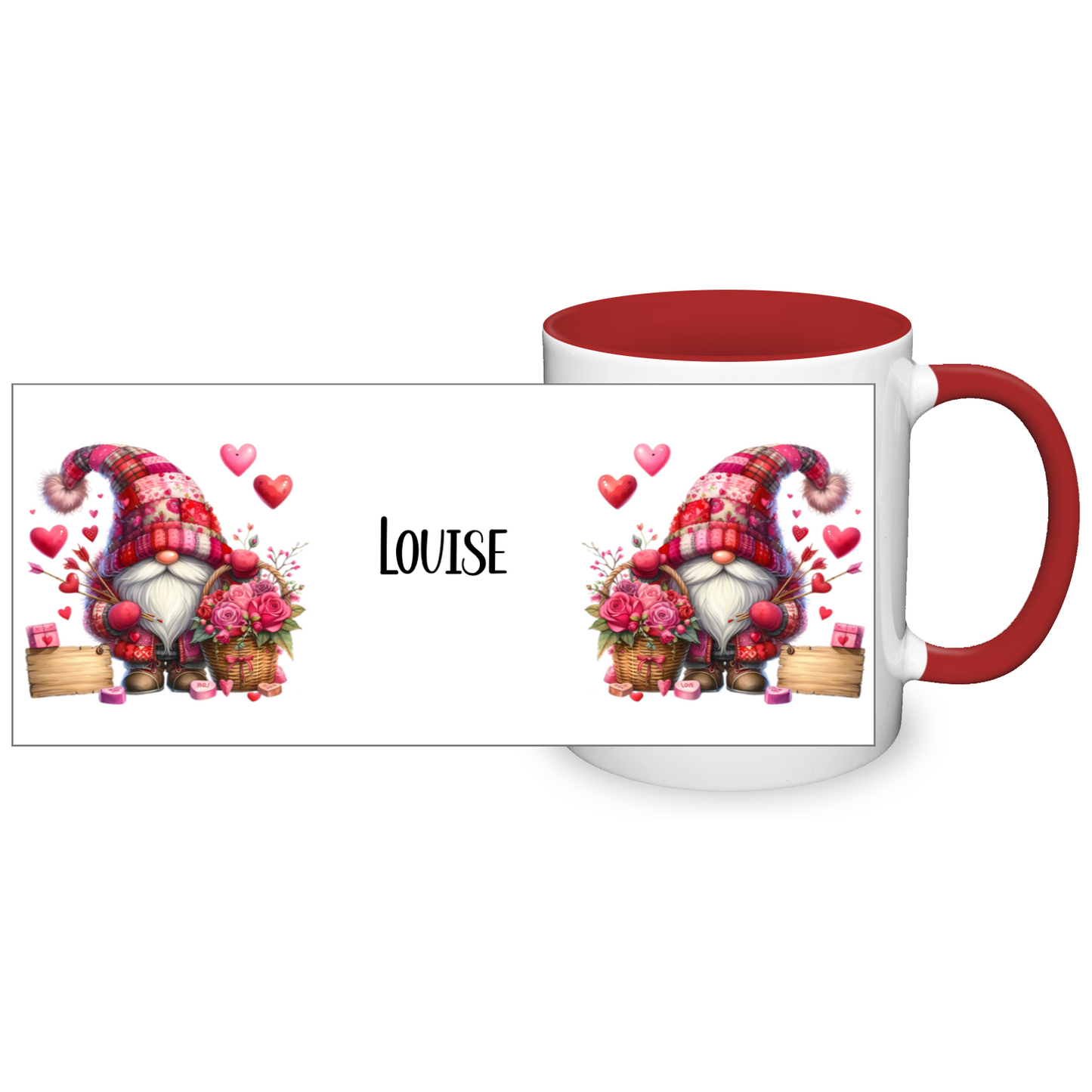 Personalised Valentine's Gonk  11oz Mug