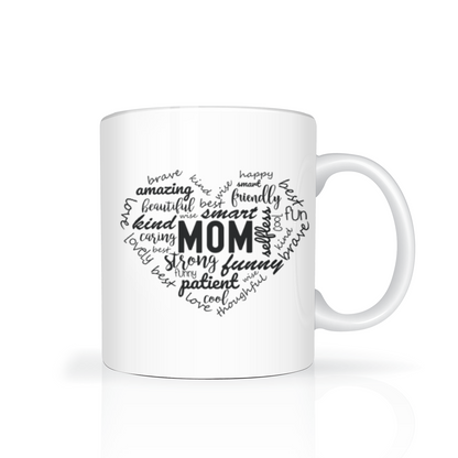 Mum Heart 11oz Mug