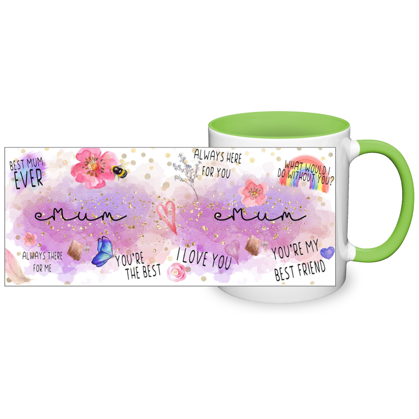 Mum Watercolour 11oz Mug
