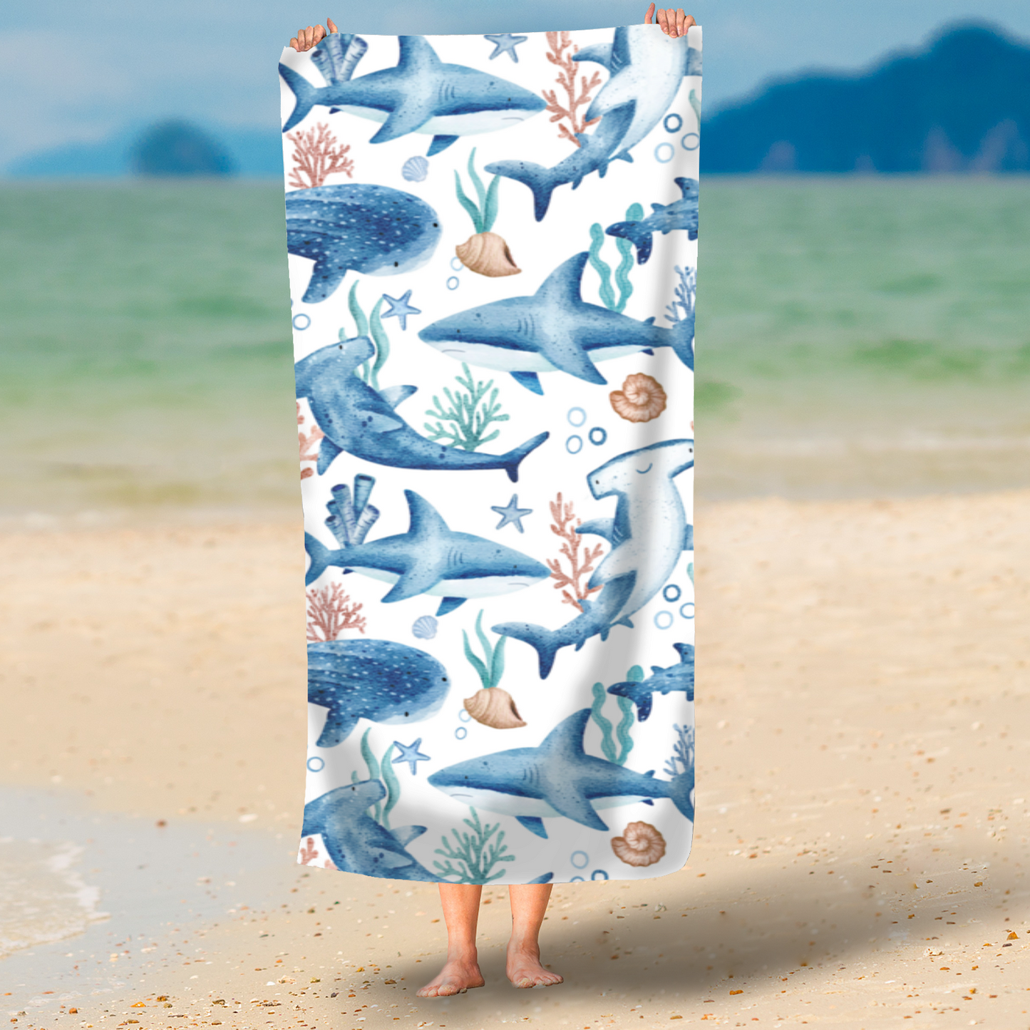 Under The Sea Printed Beach Towel